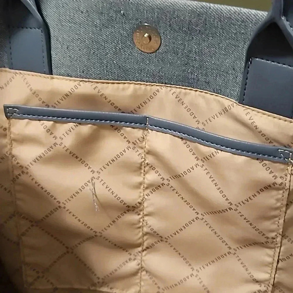 STEVE MADDEN TOTE 2 IN 1 CROSSBODY BAG - Picture 8 of 9